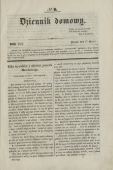 Dziennik Domowy. T.2, № 6 (17 marca 1841) + wkładka