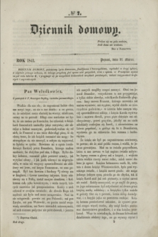 Dziennik Domowy. T.2, № 7 (31 marca 1841) + wkładka
