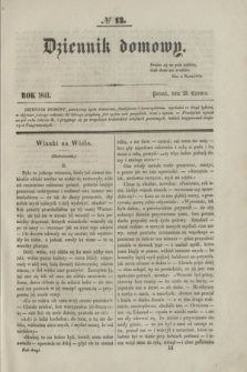 Dziennik Domowy. T.2, № 13 (23 czerwca 1841) + wkładka
