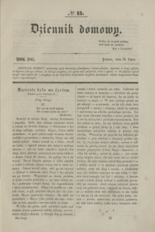 Dziennik Domowy. T.2, № 15 (21 lipca 1841) + wkładka
