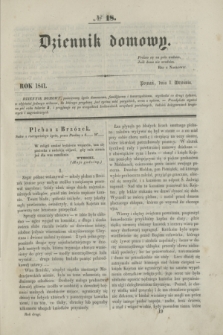 Dziennik Domowy. T.2, № 18 (1 września 1841) + wkładka