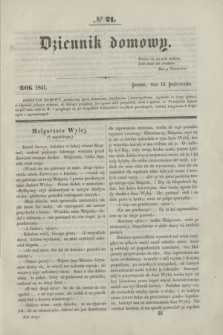 Dziennik Domowy. T.2, № 21 (13 października 1841) + wkładka