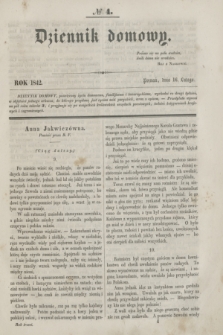 Dziennik Domowy. [T.3], № 4 (16 lutego 1842) + wkładka