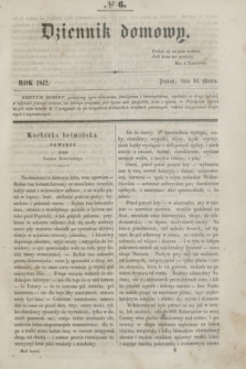 Dziennik Domowy. [T.3], № 6 (16 marca 1842) + wkładka