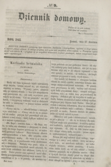 Dziennik Domowy. [T.3], № 9 (27 kwietnia 1842) + wkładka