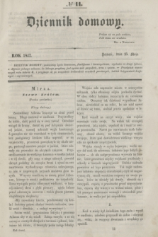 Dziennik Domowy. [T.3], № 11 (25 maja 1842) + wkładka