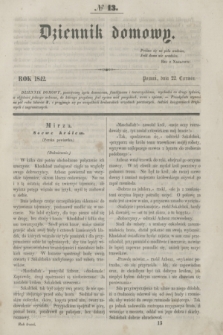 Dziennik Domowy. [T.3], № 13 (22 czerwca 1842) + wkładka