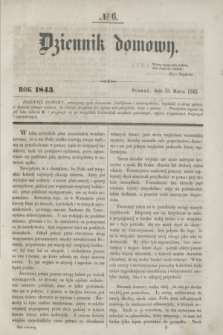 Dziennik Domowy. [T.4], № 6 (15 marca 1843)