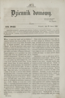 Dziennik Domowy. [T.4], № 7 (20 marca 1843)