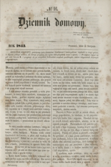 Dziennik Domowy. [T.4], № 16 (2 sierpnia 1843)