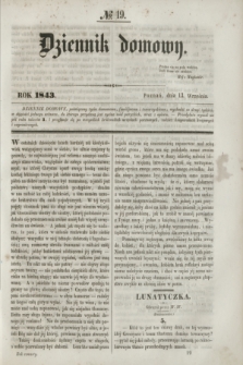 Dziennik Domowy. [T.4], № 19 (13 września 1843)