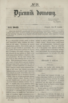 Dziennik Domowy. [T.4], № 26 (20 grudnia 1843)