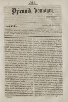 Dziennik Domowy. [T.5], № 9 (24 kwietnia 1844)