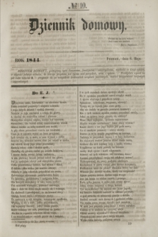 Dziennik Domowy. [T.5], № 10 (8 maja 1844)