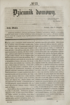 Dziennik Domowy. [T.5], № 23 (6 listopada 1844)