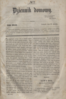 Dziennik Domowy. T.6, № 2 (20 stycznia 1845)