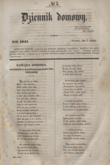 Dziennik Domowy. T.6, № 3 (3 lutego 1845)
