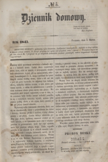 Dziennik Domowy. T.6, № 5 (3 marca 1845)