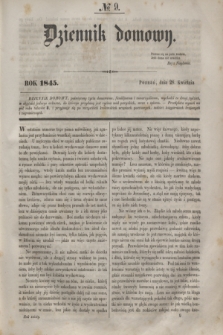 Dziennik Domowy. T.6, № 9 (28 kwietnia 1845)