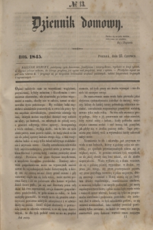 Dziennik Domowy. T.6, № 13 (23. Czerwca 1845)