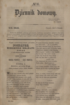 Dziennik Domowy. T.6, № 16 (4 sierpnia 1845)