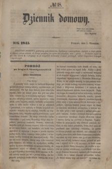 Dziennik Domowy. T.6, № 18 (1 września 1845)