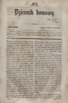 Dziennik Domowy. T.6, № 21 (13 Października 1845)