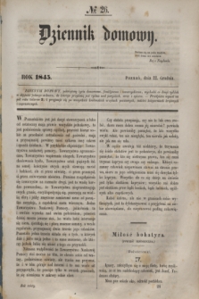 Dziennik Domowy. T.6, № 26 (22 grudnia 1845)