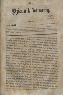 Dziennik Domowy. [T.8], № 1 (11. Stycznia 1847)