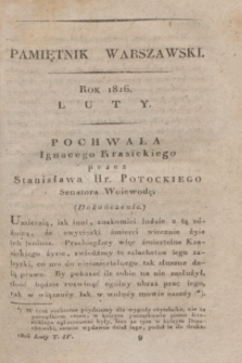 Pamiętnik Warszawski : czyli dziennik nauk i umieiętności. 1816, [T.4], [2] (luty)