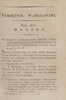 Pamiętnik Warszawski : czyli dziennik nauk i umieiętności. 1816, [T.4], [3] (marzec)