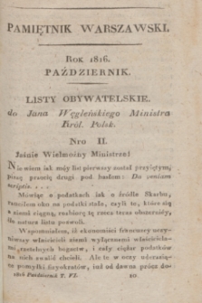 Pamiętnik Warszawski : czyli dziennik nauk i umieiętności. 1816, [T.6], [10] (październik)