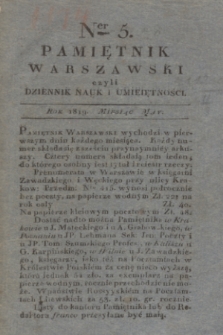 Pamiętnik Warszawski. R.5, T.14, ner 5 (maj 1819)