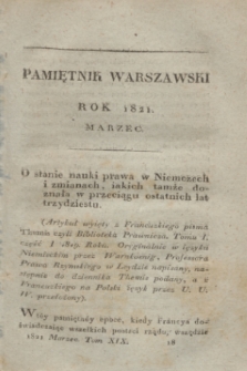 Pamiętnik Warszawski. R.7, T.19, [ner 3] (1 marca 1821)