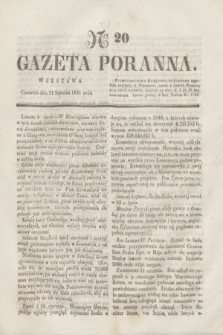 Gazeta Poranna. 1841, Ner 20 (21 stycznia)