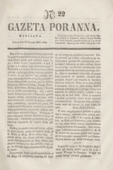 Gazeta Poranna. 1841, Ner 22 (23 stycznia)