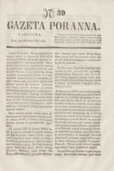 Gazeta Poranna. 1841, Ner 39 (10 lutego)