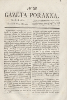 Gazeta Poranna. 1841, № 56 (27 lutego)