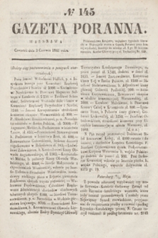 Gazeta Poranna. 1841, № 145 (3 czerwca)
