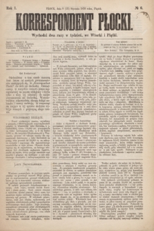 Korrespondent Płocki : wychodzi we wtorki i piątki. R.1, № 6 (21 stycznia 1876) + dod.