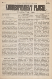Korrespondent Płocki : wychodzi we wtorki i piątki. R.1, № 11 (8 lutego 1876)