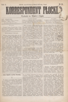 Korrespondent Płocki : wychodzi we wtorki i piątki. R.1, № 18 (3 marca 1876) + dod.