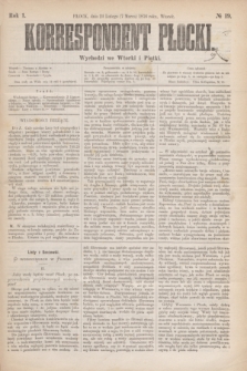 Korrespondent Płocki : wychodzi we wtorki i piątki. R.1, № 19 (7 marca 1876) + dod.