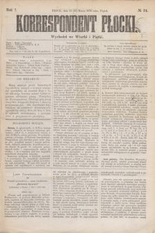 Korrespondent Płocki : wychodzi we wtorki i piątki. R.1, № 24 (24 marca 1876) + dod.
