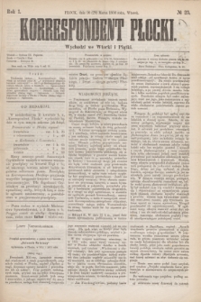 Korrespondent Płocki : wychodzi we wtorki i piątki. R.1, № 25 (28 marca 1876) + dod.