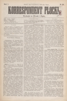 Korrespondent Płocki : wychodzi we wtorki i piątki. R.1, № 30 (14 kwietnia 1876)