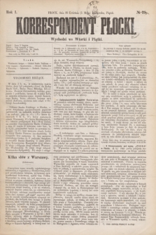 Korrespondent Płocki : wychodzi we wtorki i piątki. R.1, № 35 (23 kwietnia 1876) + dod.