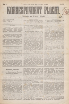 Korrespondent Płocki : wychodzi we wtorki i piątki. R.1, № 38 (16 maja 1876) + dod.