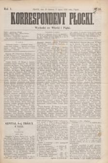 Korrespondent Płocki : wychodzi we Wtorki i Piątki. R.1, № 53 (7 lipca 1876)