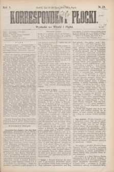 Korrespondent Płocki : wychodzi we Wtorki i Piątki. R.1, № 59 (28 lipca 1876) + dod.